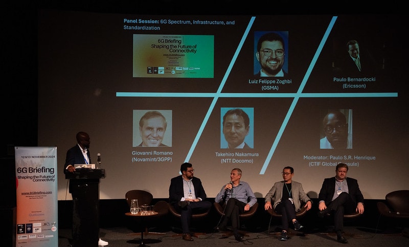 Panel session on 6G Spectrum, Infrastructure and Standardization at a telecom briefing